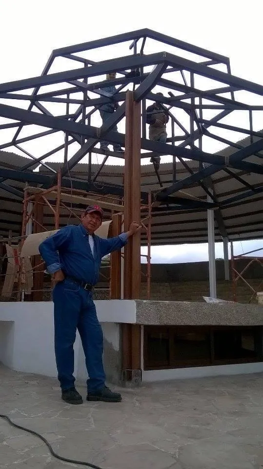 Estructura metálica de techo fabricada e instalada en obra por MS Metal Solution en Madrid
